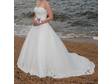 Allure Wedding Dress Style 2075 Uk 10 Ivory & Silver